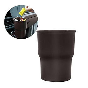 Car Trash Bin Can with Hook Waste Basket for Kitchen Bedroom Automotive Black
