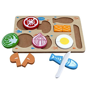 Bộ cắt thực phẩm đồ chơi học các loại thực phẩm và tập cắt