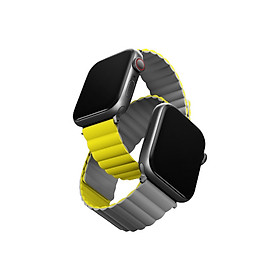 Mua Dây đeo UNIQ Revix Reversible Magnetic Silicone Strap 2 Màu Dành Cho Apple Watch Series 7  1  2  3  4  5  6  SE Size 42/44/45mm_ Hàng Chính Hãng