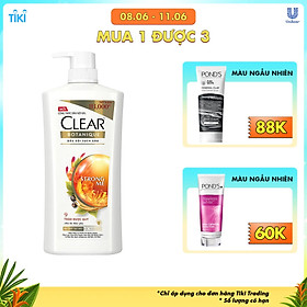 Dầu Gội Sạch Gàu Clear Botanique 9 Thảo Dược Quý (900g)