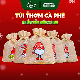 Túi Thơm Cafe E-SKY Coffee Khử Mùi Ô Tô, Tủ Lạnh, Vải Canvas Noel 100gr