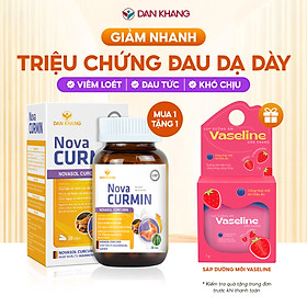 Viên Uống Tinh Chất Nghệ Giảm Đau Dạ Dày Novacurmin - Nguyên liệu nhập khẩu từ Đức (Hộp 30 viên)