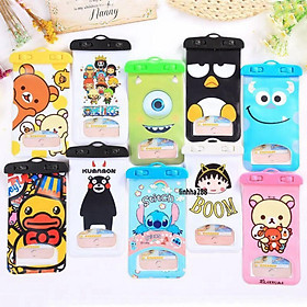 Mua Túi chống nước hình thú tuyệt đối đựng điện thoại đeo cổ treo tay mang theo lúc tắm đi bơi biển trời mưa cho điện thoại