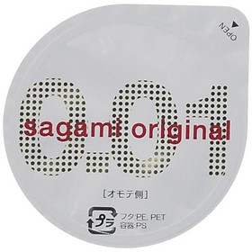 1 chiếc Bao cao su Sagami Original 0.01 mỏng nhất thế giới 0.01 mm