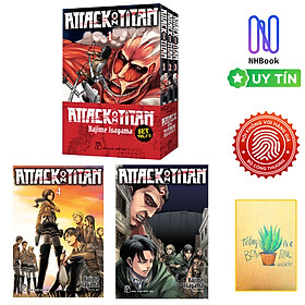 Hình ảnh sách Combo Bộ Manga - Attack On Titan: Tập 1 - 5 (Bộ 5 Tập) - Tặng Kèm Card PVC + Card Shikishi + Sổ Tay Xương Rồng