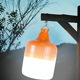 Hanging Tent Lantern Lamp Garden Camping USB Rechargeable LED Light Bulbs