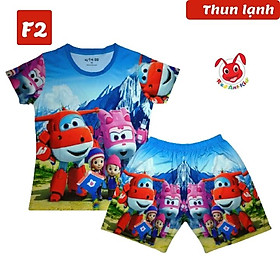Đồ bộ đội bay siêu đẳng bé trai từ 10-43kg- Vải thun lạnh- From thoải mái -Kiến Lửa