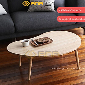 Mua Bàn trà nhật hình hạt đậu ANA phong cách vintage chân gỗ tiện cao cấp  đường uốn mềm mại thoải mái khi sử dụng