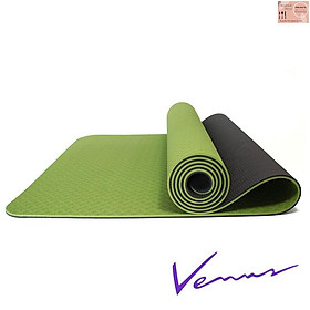 Thảm Tập Yoga TPE 2 Lớp 6mm định tuyến Cao Cấp Chống Trượt - Hàng Loại 1 Chất Lượng Tuyệt Vời