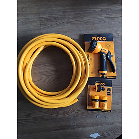 Mua Bộ 20 mét ống nhựa PVC khớp nối vòi xịt rữa tưới cây 8 tia INGCO HWSG092HPH2001 HWSG092