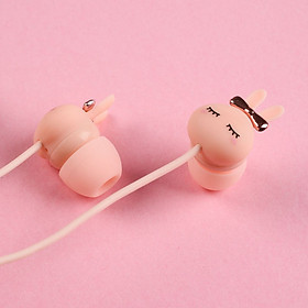 Mua Tai nghe nhét tai thời trang Nhật Bản hình thỏ siêu cute mẫu mới 2019 Rabbit E106 CÓ MIC
