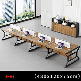 Mua Bàn họp  bàn làm việc nhóm gỗ MDF ( có tủ ) BH401 - NỘI THẤT LẮP RÁP VIENDONGADV