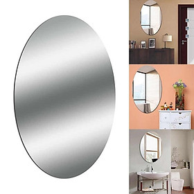 Mua Gương dán tường bình BẦU DỤC 42x27cm - Gương Dán Tường Acrylic 3d Hình Oval