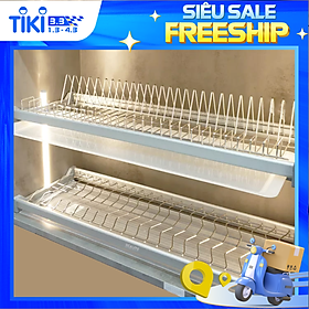Kệ chén cố định tủ trên ecalite el-br70s - ngang 70cm - inox 304 cao cấp - hàng chính hãng