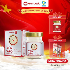 Yến sào Nam Dược cao cấp tổ yến chưng không đường 70ml bồi bổ sức khỏe, dùng được cho người giảm cân, ăn kiêng, béo phì.