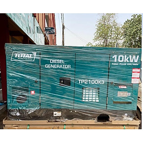 MÁY PHÁT ĐIỆN ĐỘNG CƠ DẦU 12.5KVA TOTAL TP2100K3 - HÀNG CHÍNH HÃNG