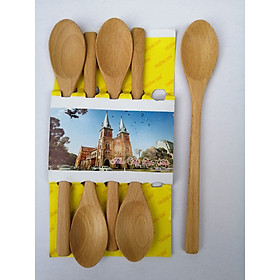 Mua Muỗng Gỗ Beech Búp Sen Lớn Dài 20 Cm - Đồ Gỗ Nhà Bếp Thương Hiệu Trường Sơn (05 Cái / Vỉ)