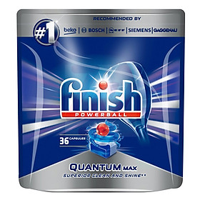 Túi 36 viên rửa chén Finish Quantum Max Dishwasher Tablets PTT09445