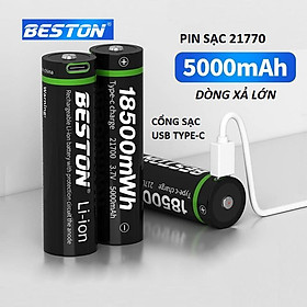 Mua Pin sạc 21770 18500mWh BESTON dòng xả lớn dùng cho đèn pin led công suất cao  pin dự phòng  đèn pin  xe điện