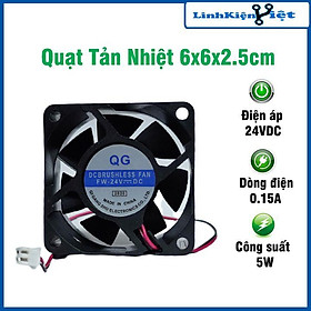 Mua Quạt tản nhiệt 6x6x2.5cm nhỏ gọn điện áp 24V công suất 5W