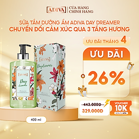 Sữa Tắm Dưỡng Ẩm  Hương Nước Hoa ADIVA Day Dreamer 400ml