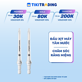 Combo 2 đầu xịt máy tăm nước chính hãng Philips Sonicare HX3042 làm sạch mãng bám, chăm sóc răng miệng