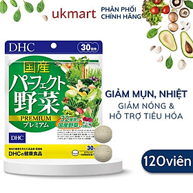 Viên Uống DHC Perfect Vegetable Premium Rau Củ Quả Nhật Bản Tổng Hợp Bổ Sung Chất Xơ, Giảm Nổi Mụn, Nóng Trong, Làm Đẹp Da