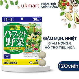 Viên Uống DHC Perfect Vegetable Premium Rau Củ Quả Nhật Bản Tổng Hợp Bổ Sung Chất Xơ, Giảm Nổi Mụn, Nóng Trong, Làm Đẹp Da