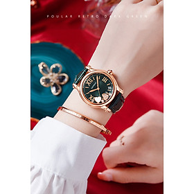 Đồng hồ nữ chính hãng LEONIDAS LD80171-2 Kính sapphire ,chống xước ,Chống nước 30m ,Bảo hành 24 tháng,Máy điện tử(Pin),dây da cao cấp, thiết kế đơn giản dễ đeo