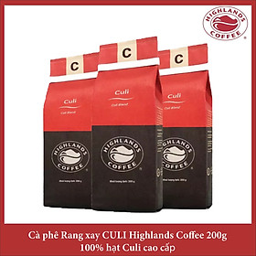 Culi Blend Combo 3 gói Cà phê Rang xay Culi Highlands coffee 200g