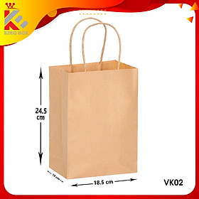 Túi giấy KRAFT có quai loại dày 120GSM nhiều kích cỡ KINGBOX