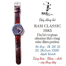 Dây đồng hồ da bò thật - RAM Leather classic 1985
