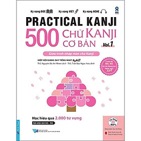 500 Chữ Kanji Cơ Bản Vol.1 + kèm CD - First News - Trí Việt