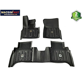 Thảm lót sàn xe ô tô Mercedes GLB 2020- Nhãn hiệu Macsim 3W chất liệu nhựa TPE đúc khuôn cao cấp - màu đen
