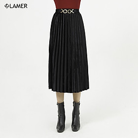 Chân váy nhung dập ly đai cạp LAMER N62L20T009