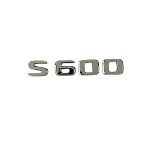 Decal tem chữ S600 dán đuôi xe ô tô Mercedes Maybach