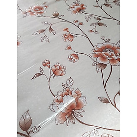 Mua Miếng decal Dán Kính 3D Hoa Dây Nâu T006 Khổ 90cmx100cm cản nắng