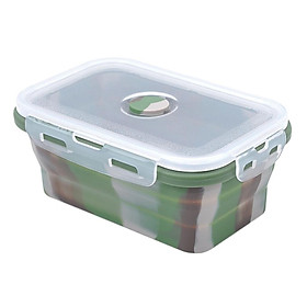 Collapsible Silicone Bowl Cup Lunch Box For Outdoor Travel