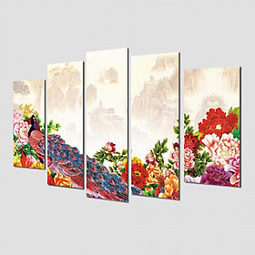 Tranh treo Tường 3D Chim công KQG_001- Tranh gỗ treo tường