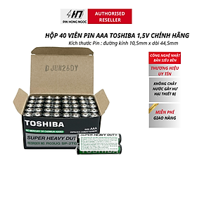Hộp 40 Viên Pin Toshiba AA , AAA 1,5V Toshiba - hàng chính hãng