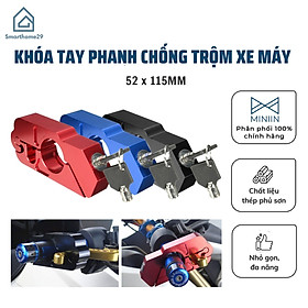 Hình ảnh Khoá Tay Phanh Kẹp Thắng Chống Trộm Xe Máy Mẫu Mới - Khóa Xe Tay Ga Số Côn Chống Trộm - HÀNG LOẠI 1.  CHÍNH HÃNG MINIIN