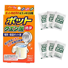 Combo 6 gói khử cặn bình nước hiệu quả an toàn tặng 2 zipper 10cm