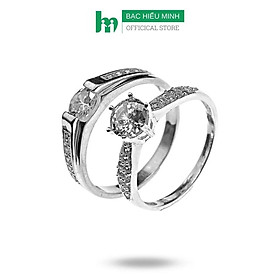 Nhẫn Đôi Nhẫn Cặp Bạc Valentine Ring BẠC HIỂU MINH NC659