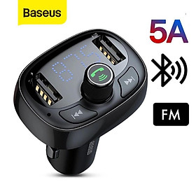 Mua Tẩu sạc ô tô cao cấp  BASEUS S09 - Cốc sạc thông minh kết nối qua buetooth 4.2 có hiển thị led
