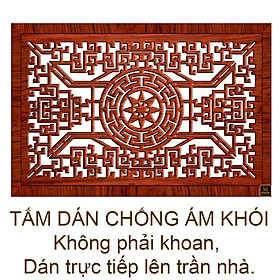Mua Tấm dán chống ám khói phòng thờ  dán lên trần nhà  không phải khoan  Kích thước 41cm x 61cm - màu nâu gỗ