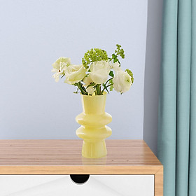 Glass Flower Vase Bud Vase Modern Decorative Vases for Desktop Office Indoor