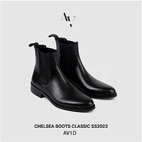 Hình ảnh Giầy da nam chelsea boot chất lượng cao da thật 100% mẫu giầy hot nhất 2023