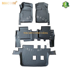 Thảm lót sàn xe ô tô Isuzu MUX 2015-2021 Nhãn hiệu Macsim chất liệu nhựa TPE cao cấp màu đen