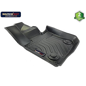 Thảm lót sàn xe ô tô Mini Cooper Hardtop 2 Door 3D 2014 - 2021 Nhãn hiệu Macsim chất liệu nhựa TPV cao cấp màu đen