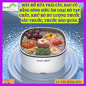 MÁY RỔ RỬA TRÁI CÂY, RAU CỦ BẰNG SÓNG SIÊU ÂM LOẠI BỎ TẠP CHẤT, KHỬ BỎ DƯ LƯỢNG THUỐC SÂU THUỐC, THUỐC BẢO QUẢN "BAHAMAR"  Thao tác đơn giản bằng một nút ấn làm sạch 360 độ 